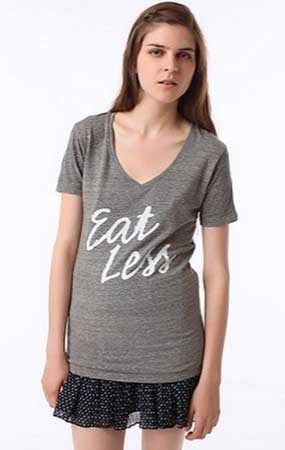 foute tshirt eat less depression